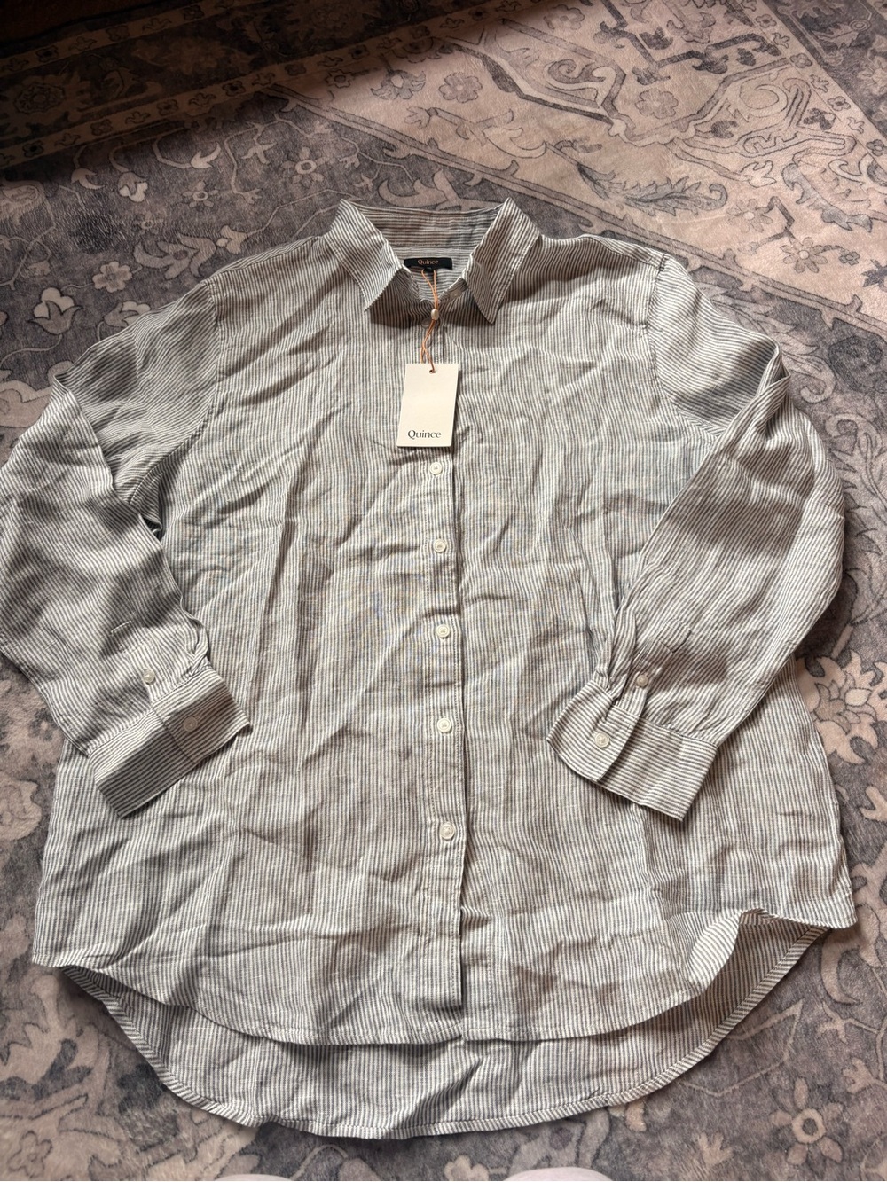NWT Quince linen blouse